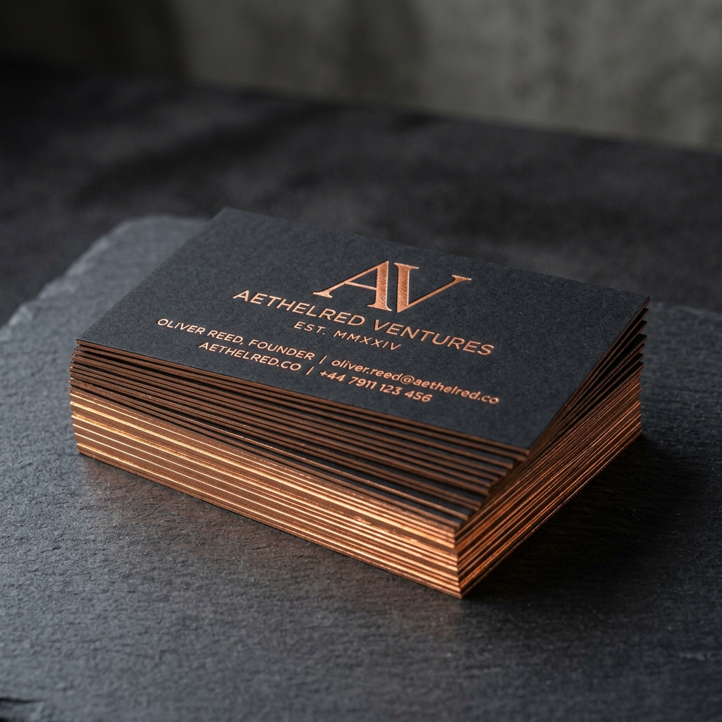 Luxury Letterpress Foil Business Cards