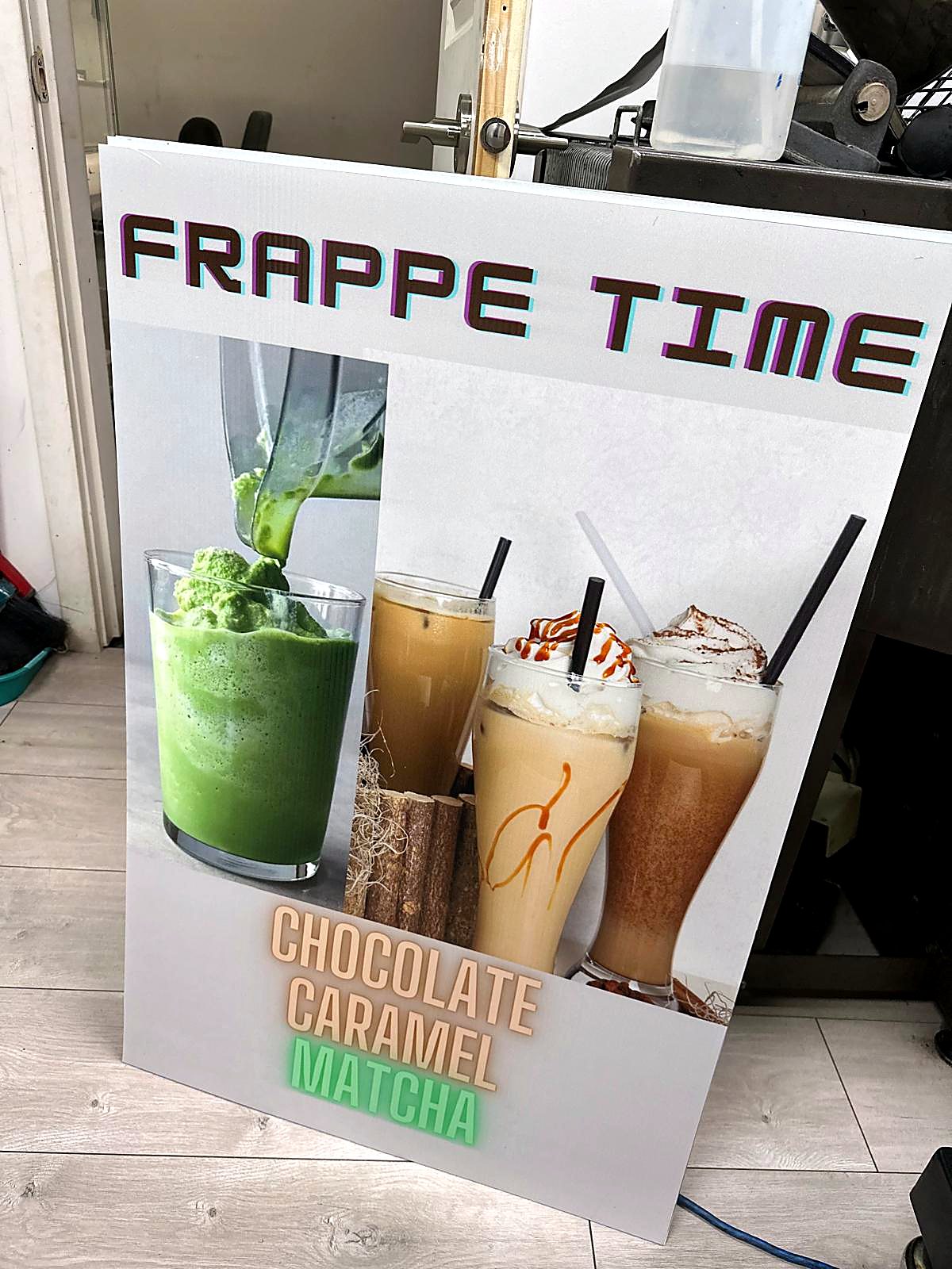 Cafe menu poster