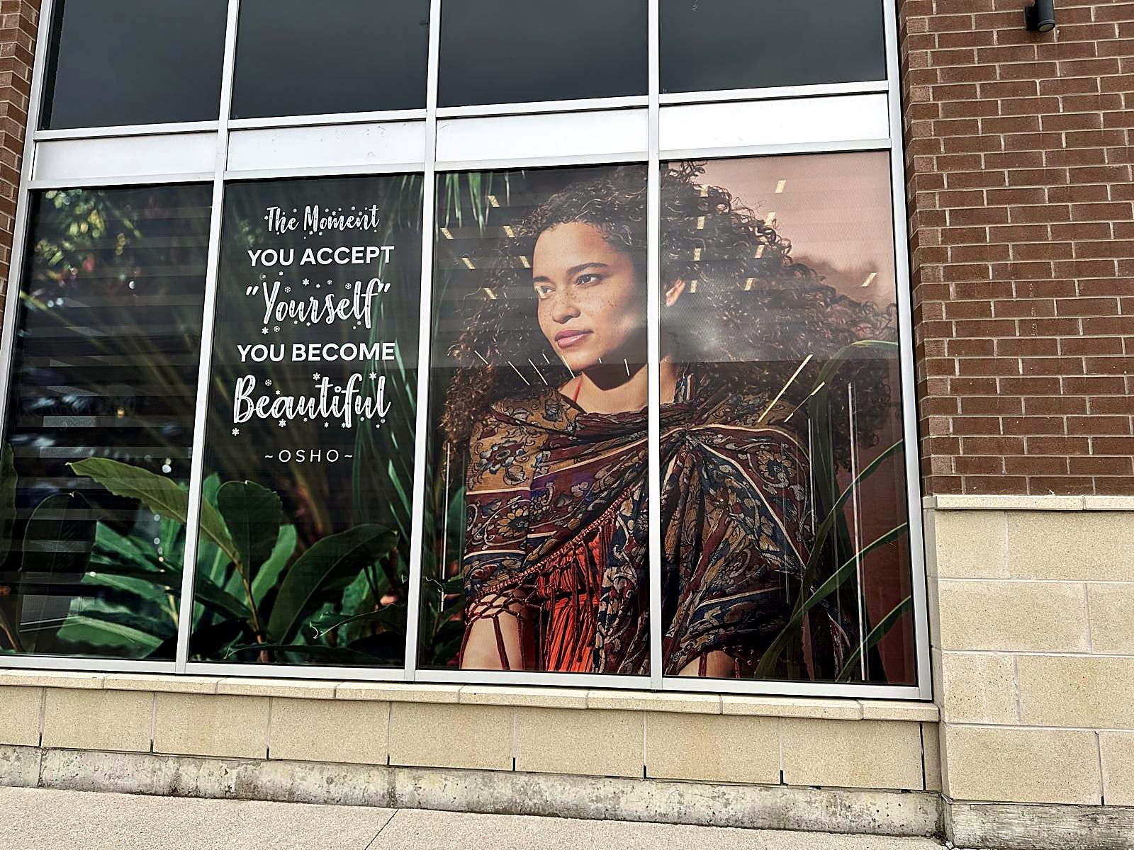 Salon window graphics