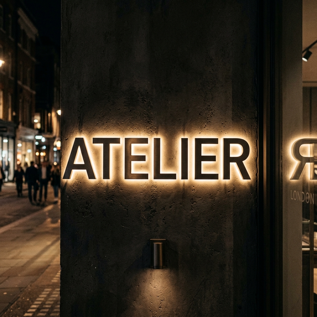 Custom 3D LED Backlit Plinth Signage
